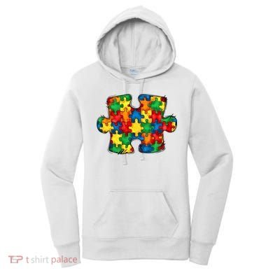 Autism Puzzle Autism Awareness Month Women's Hoodie
