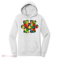 Autism Puzzle Autism Awareness Month Women's Hoodie thumb 0