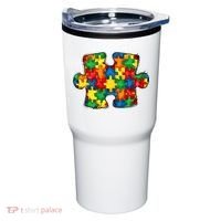 Autism Puzzle Autism Awareness Month Tumbler thumb 0