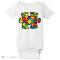 Autism Puzzle Autism Awareness Month Baby Bodysuit thumb 0