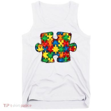 Autism Puzzle Autism Awareness Month Tank Top