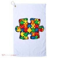 Autism Puzzle Autism Awareness Month Golf Towel thumb 0
