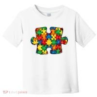 Autism Puzzle Autism Awareness Month Toddler T-Shirt thumb 0