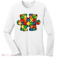 Autism Puzzle Autism Awareness Month Women's Long Sleeve Shirt thumb 0
