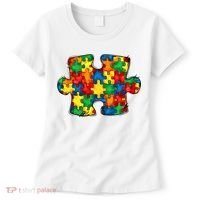 Autism Puzzle Autism Awareness Month Women's T-Shirt thumb 0