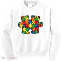 Autism Puzzle Autism Awareness Month Kids Sweatshirt thumb 0