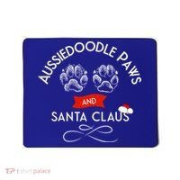 Aussiedoodle Paws And Santa Claus Christmas Doodle Dog Gift Mousepad thumb 0
