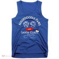 Aussiedoodle Paws And Santa Claus Christmas Doodle Dog Gift Tank Top thumb 0
