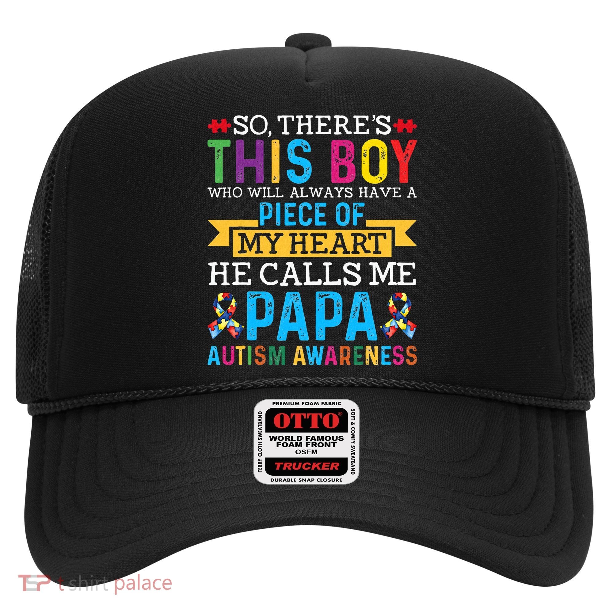 Autism Papa Autism Awareness Support Autism Motivational Hat