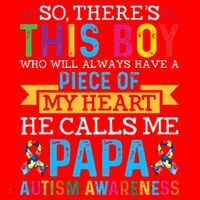 Autism Papa Autism Awareness Support Autism Motivational Santa Hat thumb 1
