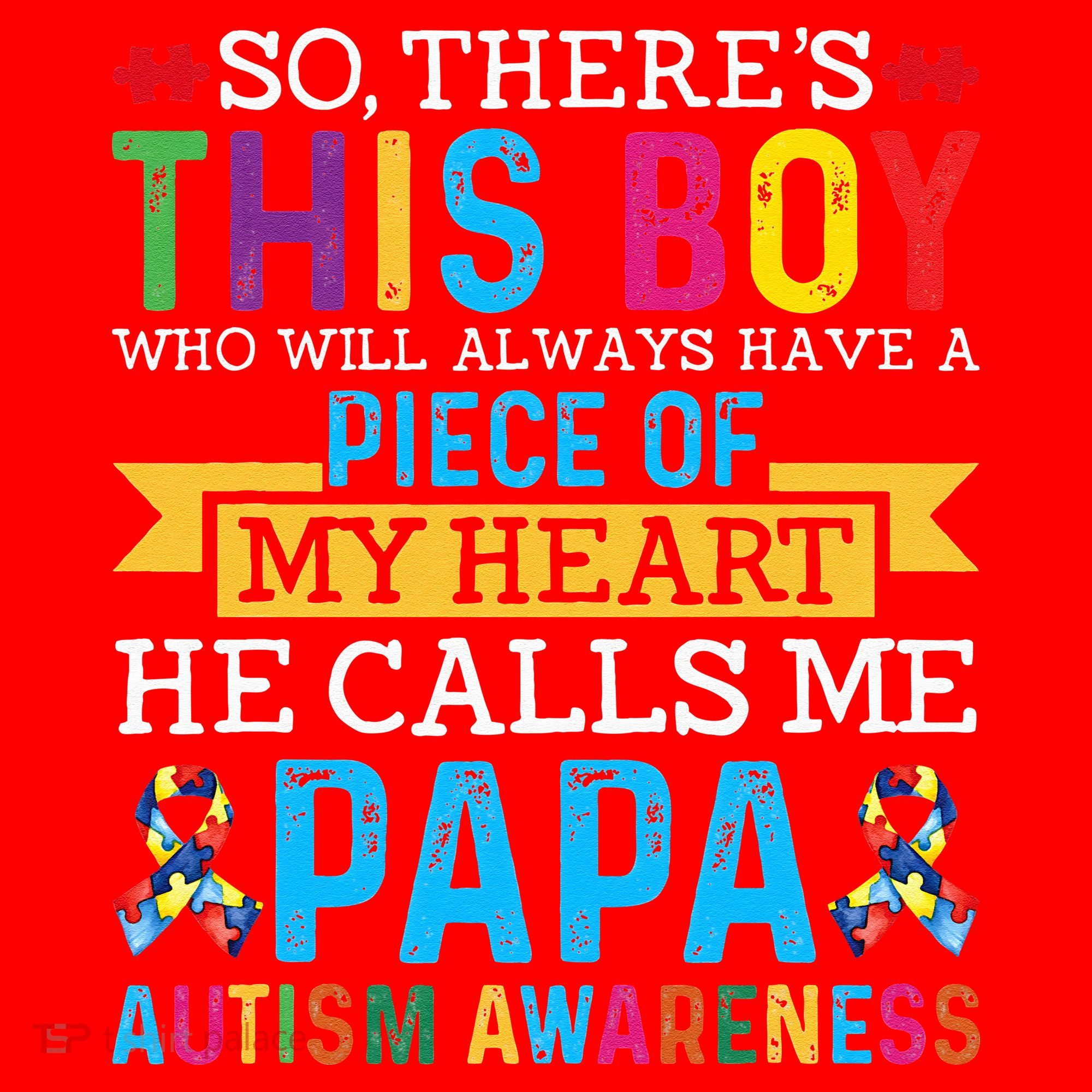 Autism Papa Autism Awareness Support Autism Motivational Santa Hat