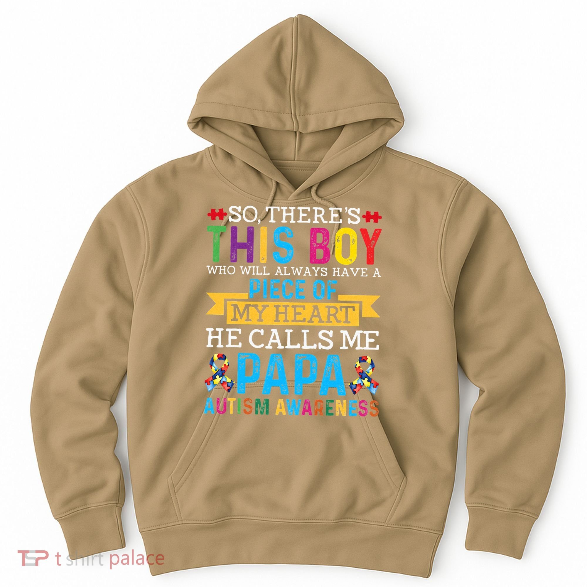Autism Papa Autism Awareness Support Autism Motivational Hoodie