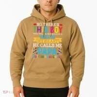 Autism Papa Autism Awareness Support Autism Motivational Hoodie thumb 2