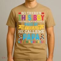 Autism Papa Autism Awareness Support Autism Motivational T-Shirt thumb 3