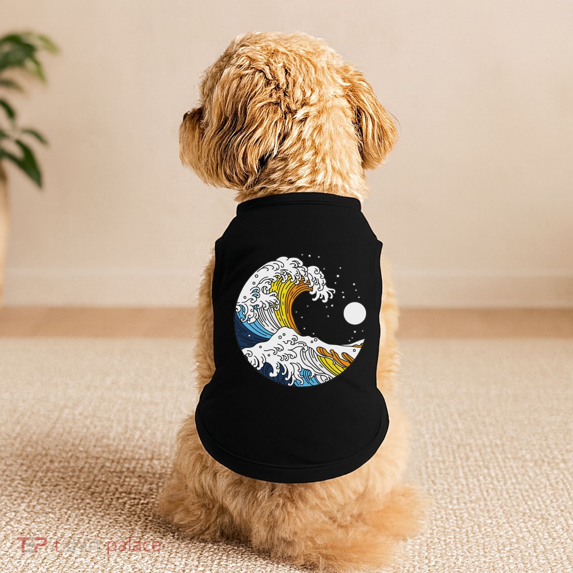 Aroace Pride Aro Ace Aromantic Asexual Flag Japan Great Wave Doggie Tank