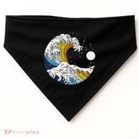 Aroace Pride Aro Ace Aromantic Asexual Flag Japan Great Wave USA-Made Doggie Bandana thumb 0