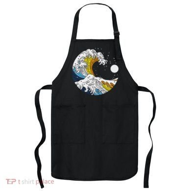 Aroace Pride Aro Ace Aromantic Asexual Flag Japan Great Wave Apron