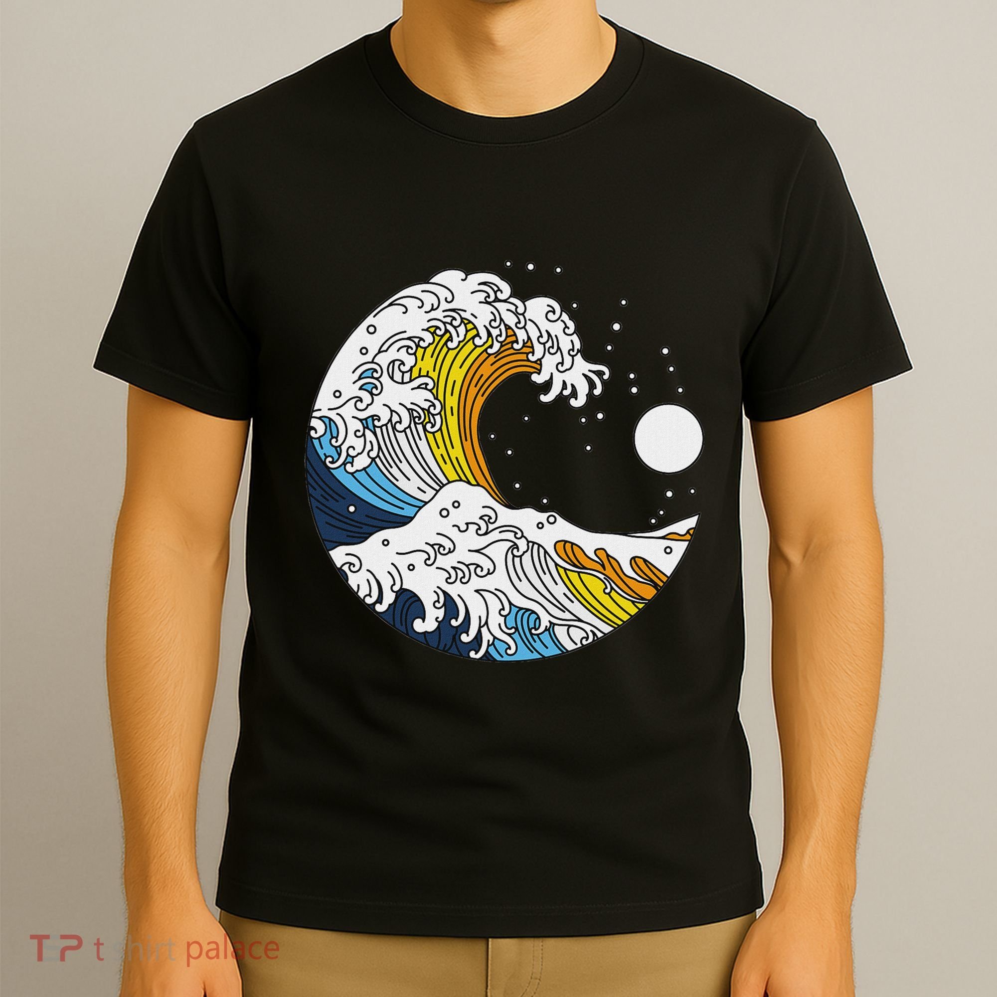 Aroace Pride Aro Ace Aromantic Asexual Flag Japan Great Wave T-Shirt