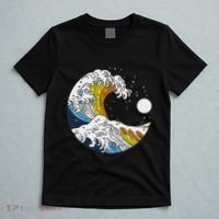Aroace Pride Aro Ace Aromantic Asexual Flag Japan Great Wave T-Shirt thumb 5