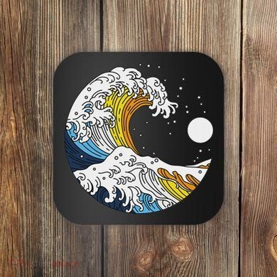 Aroace Pride Aro Ace Aromantic Asexual Flag Japan Great Wave Coaster