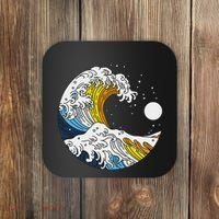 Aroace Pride Aro Ace Aromantic Asexual Flag Japan Great Wave Coaster thumb 0