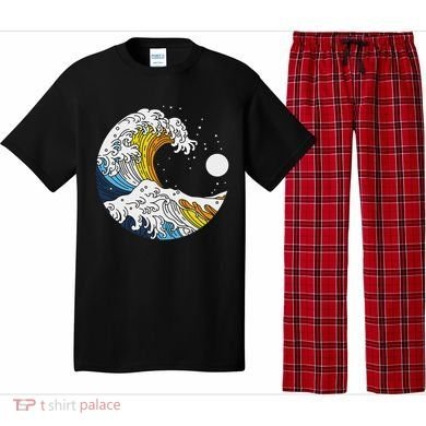Aroace Pride Aro Ace Aromantic Asexual Flag Japan Great Wave Pajama Set