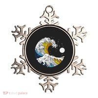 Aroace Pride Aro Ace Aromantic Asexual Flag Japan Great Wave Ornament thumb 0