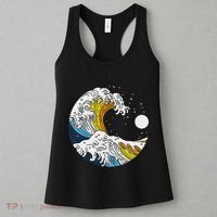 Aroace Pride Aro Ace Aromantic Asexual Flag Japan Great Wave Women's Tank Top thumb 3