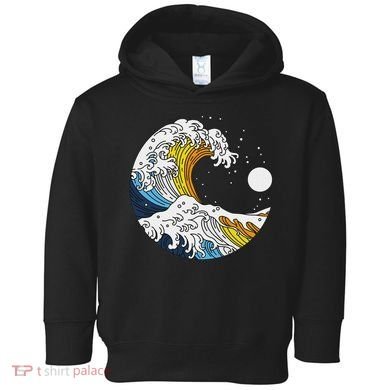 Aroace Pride Aro Ace Aromantic Asexual Flag Japan Great Wave Toddler Hoodie