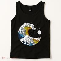 Aroace Pride Aro Ace Aromantic Asexual Flag Japan Great Wave Tank Top thumb 2