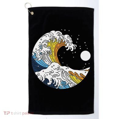 Aroace Pride Aro Ace Aromantic Asexual Flag Japan Great Wave Golf Towel
