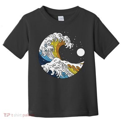 Aroace Pride Aro Ace Aromantic Asexual Flag Japan Great Wave Toddler T-Shirt