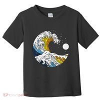 Aroace Pride Aro Ace Aromantic Asexual Flag Japan Great Wave Toddler T-Shirt thumb 0