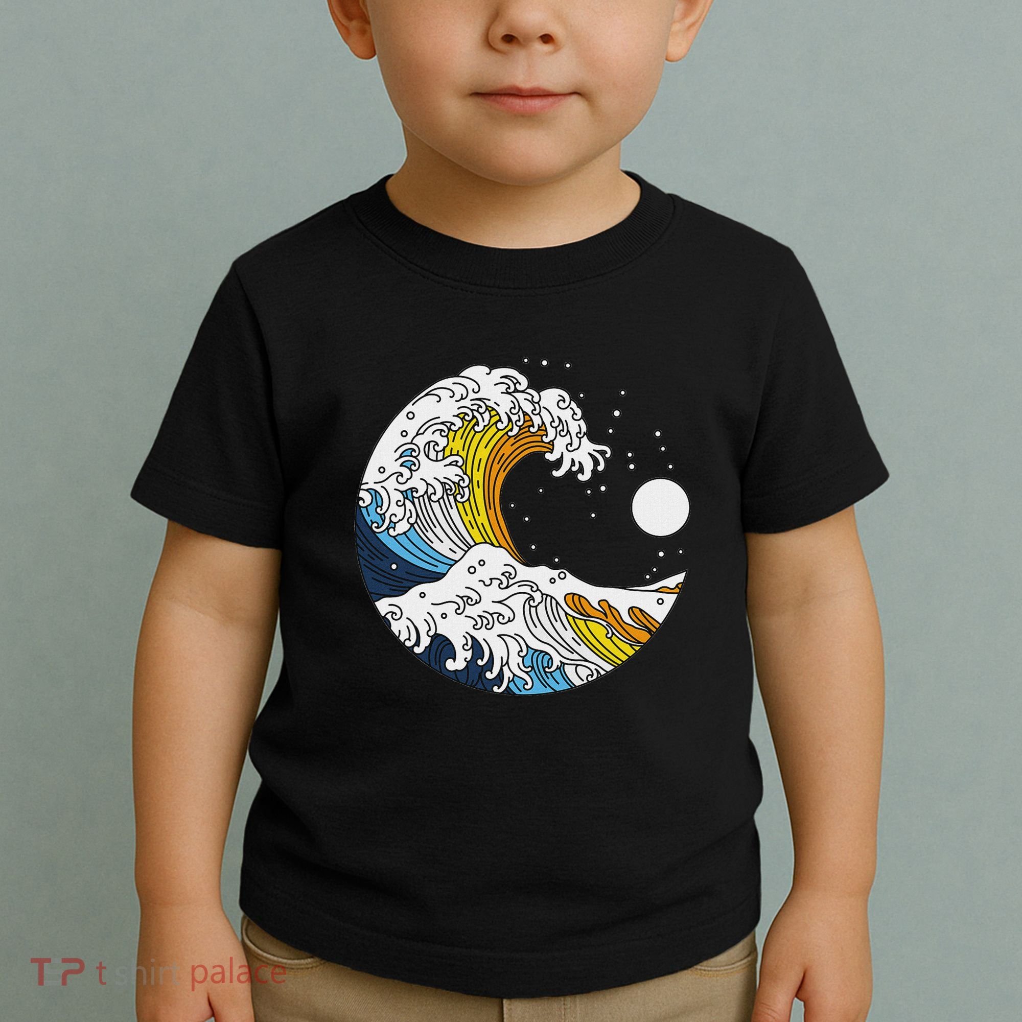 Aroace Pride Aro Ace Aromantic Asexual Flag Japan Great Wave Toddler T-Shirt