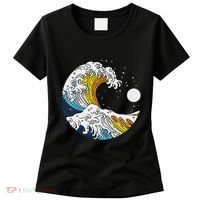 Aroace Pride Aro Ace Aromantic Asexual Flag Japan Great Wave Women's T-Shirt thumb 0