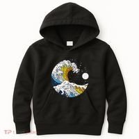 Aroace Pride Aro Ace Aromantic Asexual Flag Japan Great Wave Kids Hoodie thumb 0