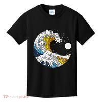 Aroace Pride Aro Ace Aromantic Asexual Flag Japan Great Wave Kids T-Shirt thumb 0