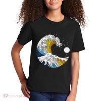 Aroace Pride Aro Ace Aromantic Asexual Flag Japan Great Wave Kids T-Shirt thumb 2