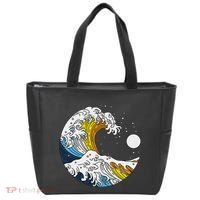 Aroace Pride Aro Ace Aromantic Asexual Flag Japan Great Wave Tote Bag thumb 0