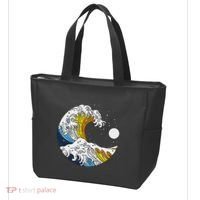Aroace Pride Aro Ace Aromantic Asexual Flag Japan Great Wave Tote Bag thumb 3