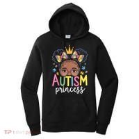 Autism Princess Afro Girl Bow Daughter Autism Awareness Women's Hoodie thumb 0