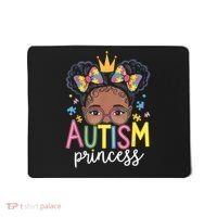 Autism Princess Afro Girl Bow Daughter Autism Awareness Mousepad thumb 0