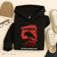 A Passive Aggressive Raven Literature Nevermind Allusion Hoodie thumb 4