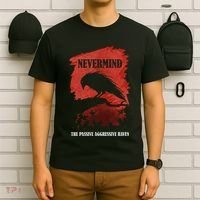A Passive Aggressive Raven Literature Nevermind Allusion T-Shirt thumb 6