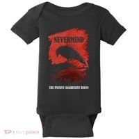 A Passive Aggressive Raven Literature Nevermind Allusion Baby Bodysuit thumb 0