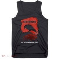 A Passive Aggressive Raven Literature Nevermind Allusion Tank Top thumb 0