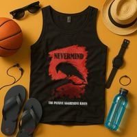 A Passive Aggressive Raven Literature Nevermind Allusion Tank Top thumb 4