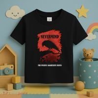 A Passive Aggressive Raven Literature Nevermind Allusion Toddler T-Shirt thumb 3