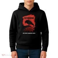 A Passive Aggressive Raven Literature Nevermind Allusion Kids Hoodie thumb 4