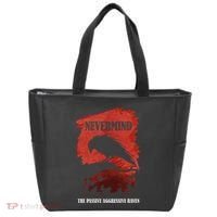 A Passive Aggressive Raven Literature Nevermind Allusion Tote Bag thumb 0